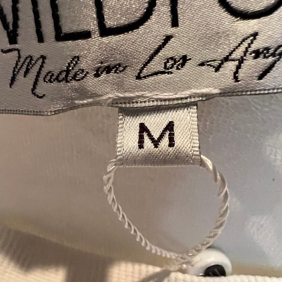 NWT WILDFOX Apres-Ski Kiss Me White Long Sleeve Sweatshirt Size Medium - Picture 8 of 11